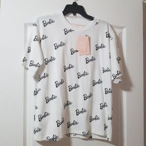 Missguided Barbie print oversized t-shirt